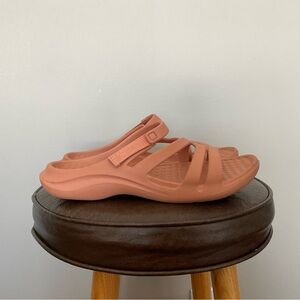 Joybees Lakeshore Terracotta Orange Strappy Open Toe Rubber Sandal Size 7